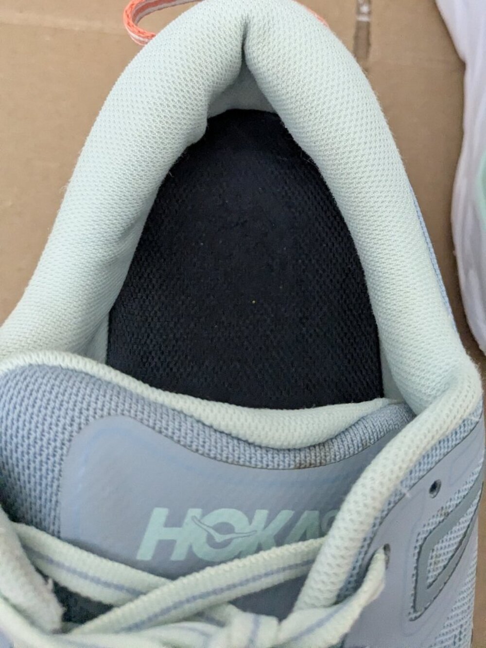 Hoka Women's Bondi 7 Blue Fog Glass Running Shoes 1110531 BFBG Size 11D - Picture 10 of 16